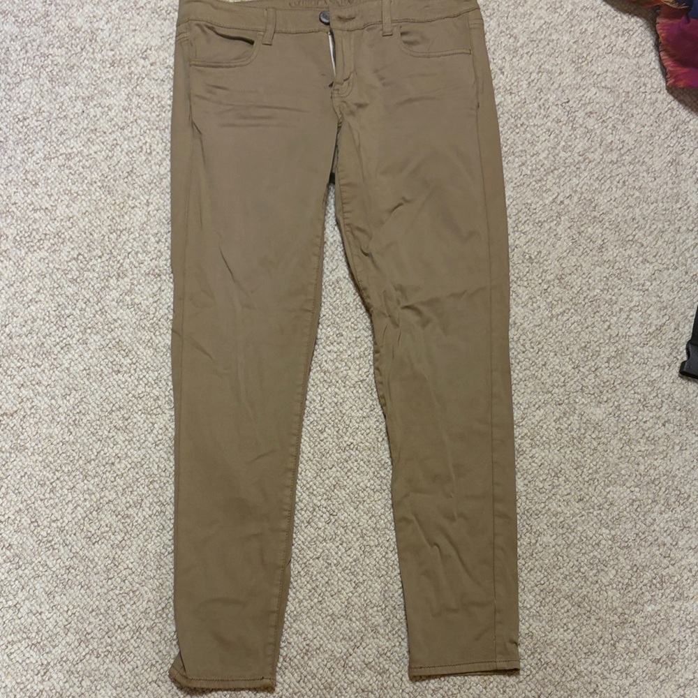 American Eagle Outfitters Tan Slim Chino Pants